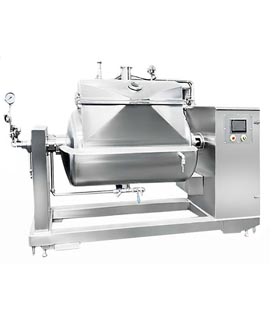 卧式真空蒸汽搅拌炒锅